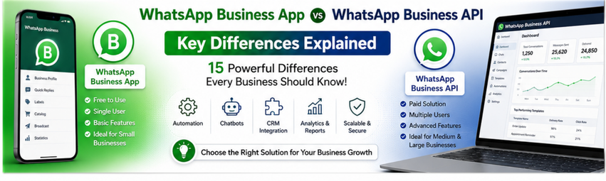WhatsApp Business App vs WhatsApp Business API